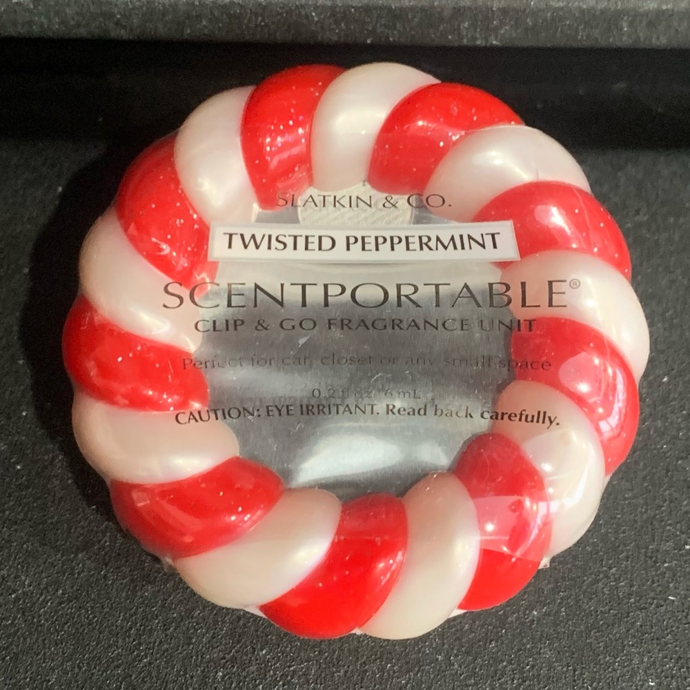 Slatkin & Co Bath & Body Works Twisted Peppermint Scentportable Clip & Go New
